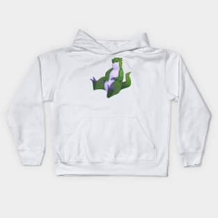 Green dinosaur Kids Hoodie